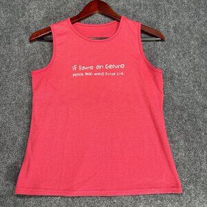 One More Mile Tank Top Womens Small Running Wick Lite If Found On Ground Drag
